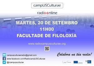 Radio campUSCulturae en Filoloxía (20-09-2016)